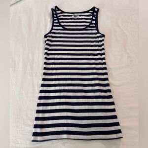 Old Navy Dark Blue and White Striped Tee